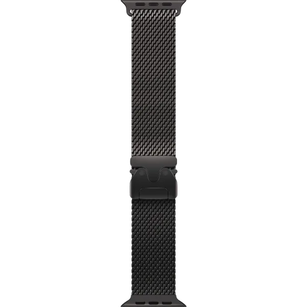 Apple Watch Series Ultra 3 49mm Black Titanium Case with Black Titanium Milanese Loop L